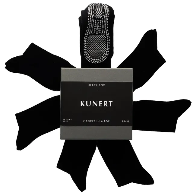 kunert-richard-black-box-socken-schwarz-3er-set-39-42 image 1