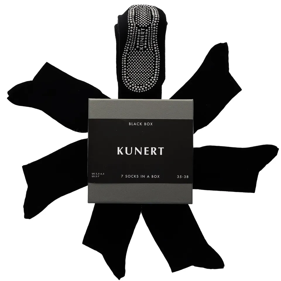 kunert-richard-black-box-socken-schwarz-3er-set-39-42 image 1
