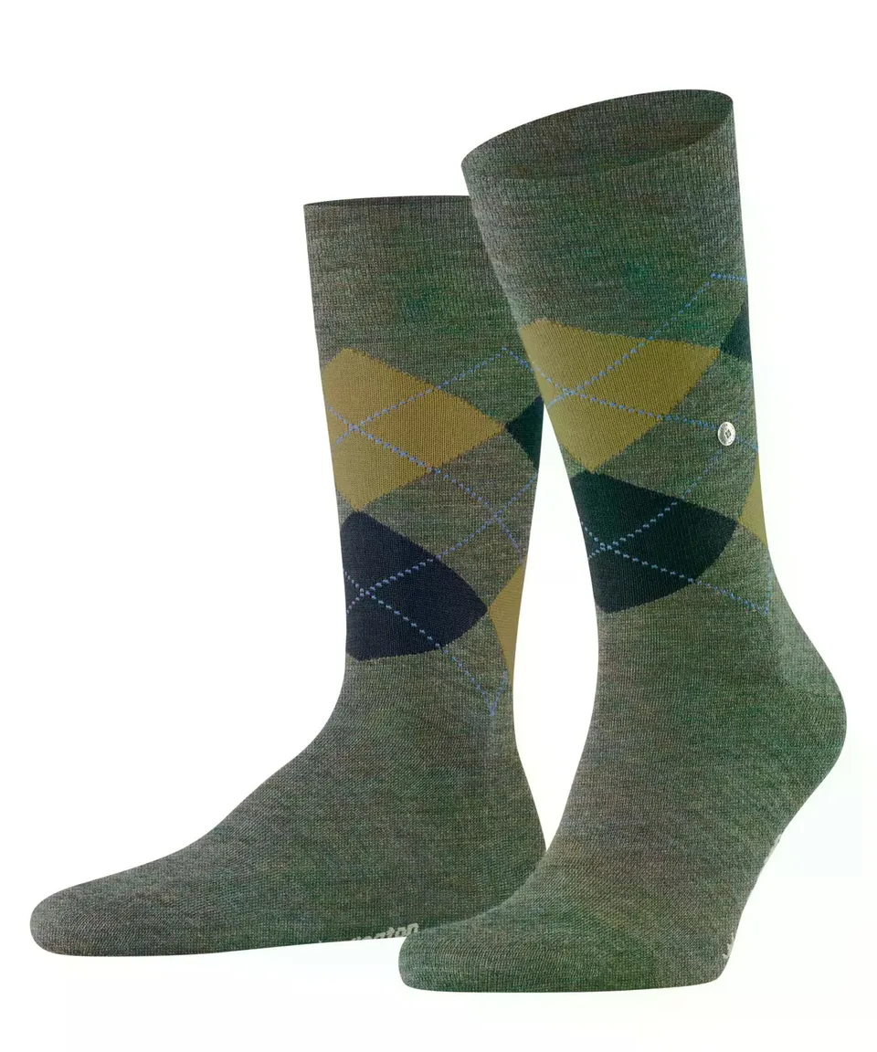burlington-edinburgh-melange-herrensocken-wolle-turquoise image 1