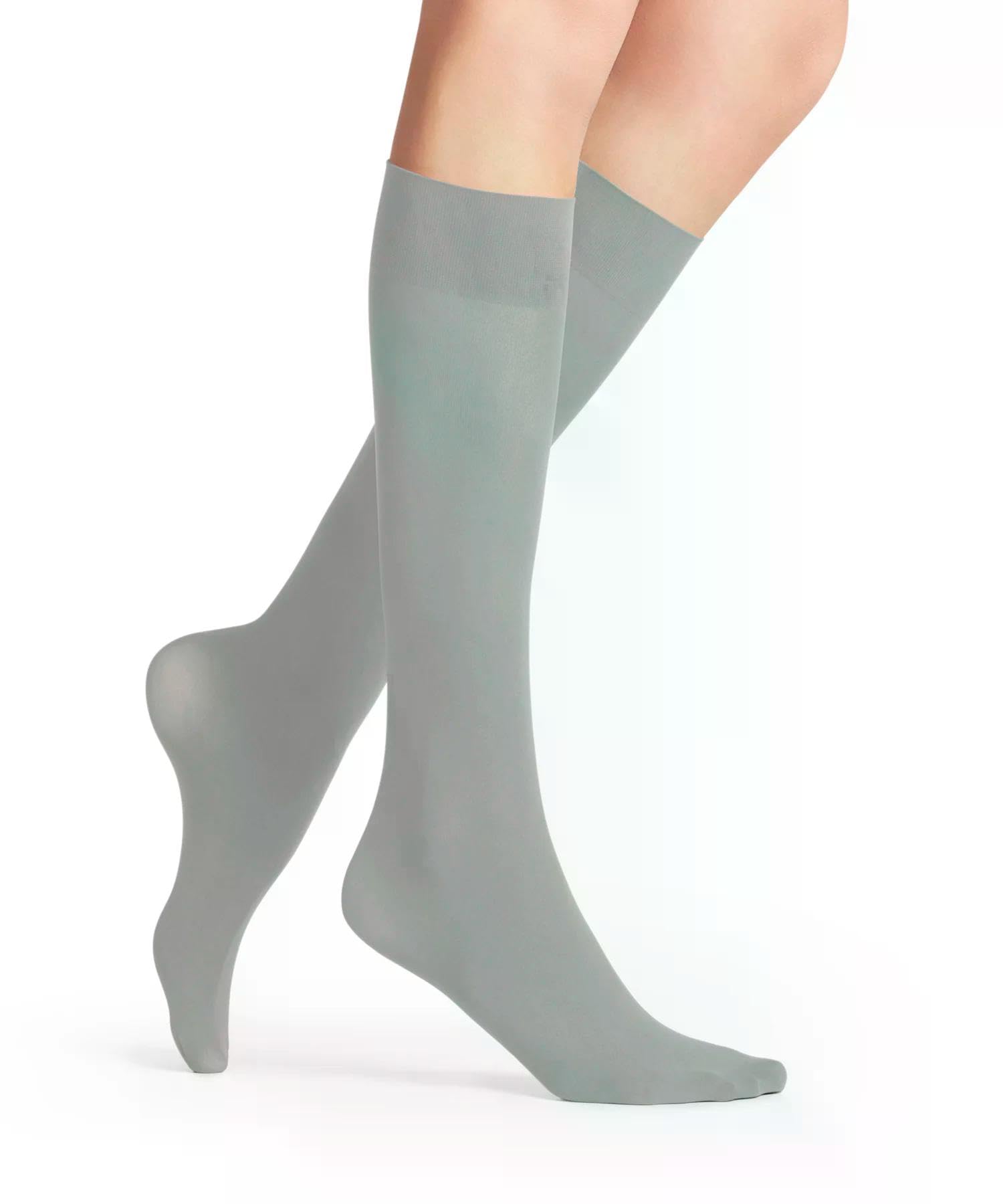 falke-pure-matt-50-den-kniestr-mpfe-grau-silver image 3