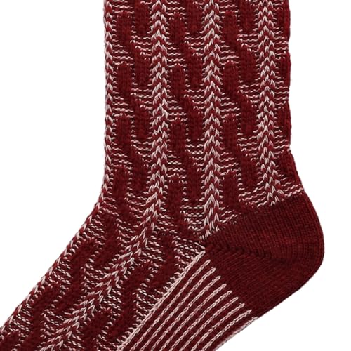 hudson-relax-cozy-cable-socken-rumba-red-1er-pack-glanz image 6