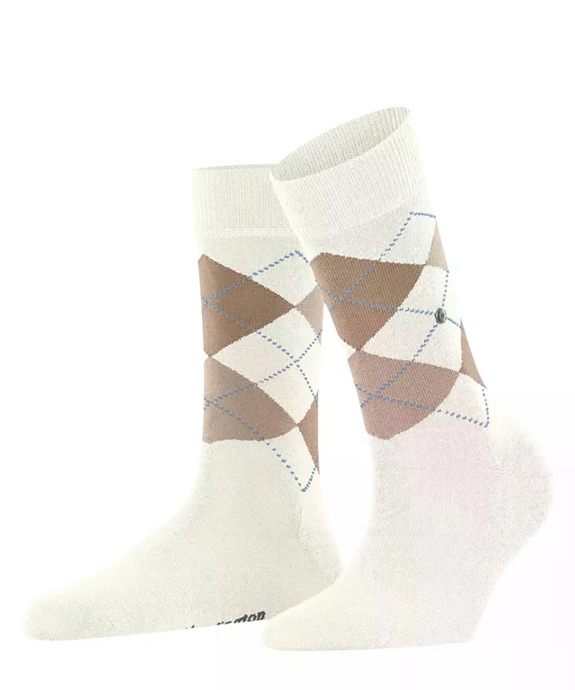 burlington-marylebone-socken-wolle-off-white-argyle image 1