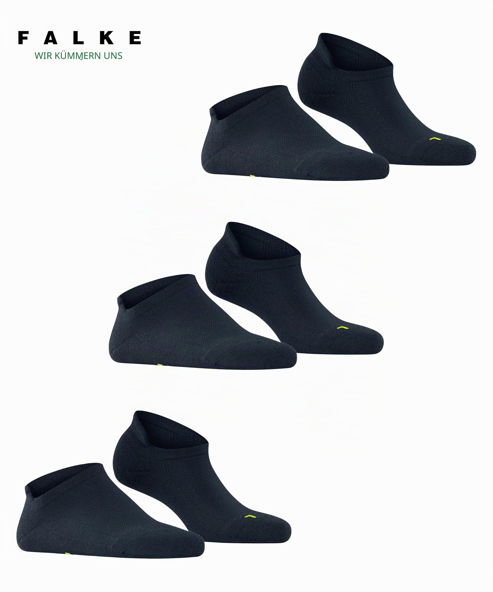 falke-cool-kick-sneaker-3er-pack-schwarz-sneakersocken image 3