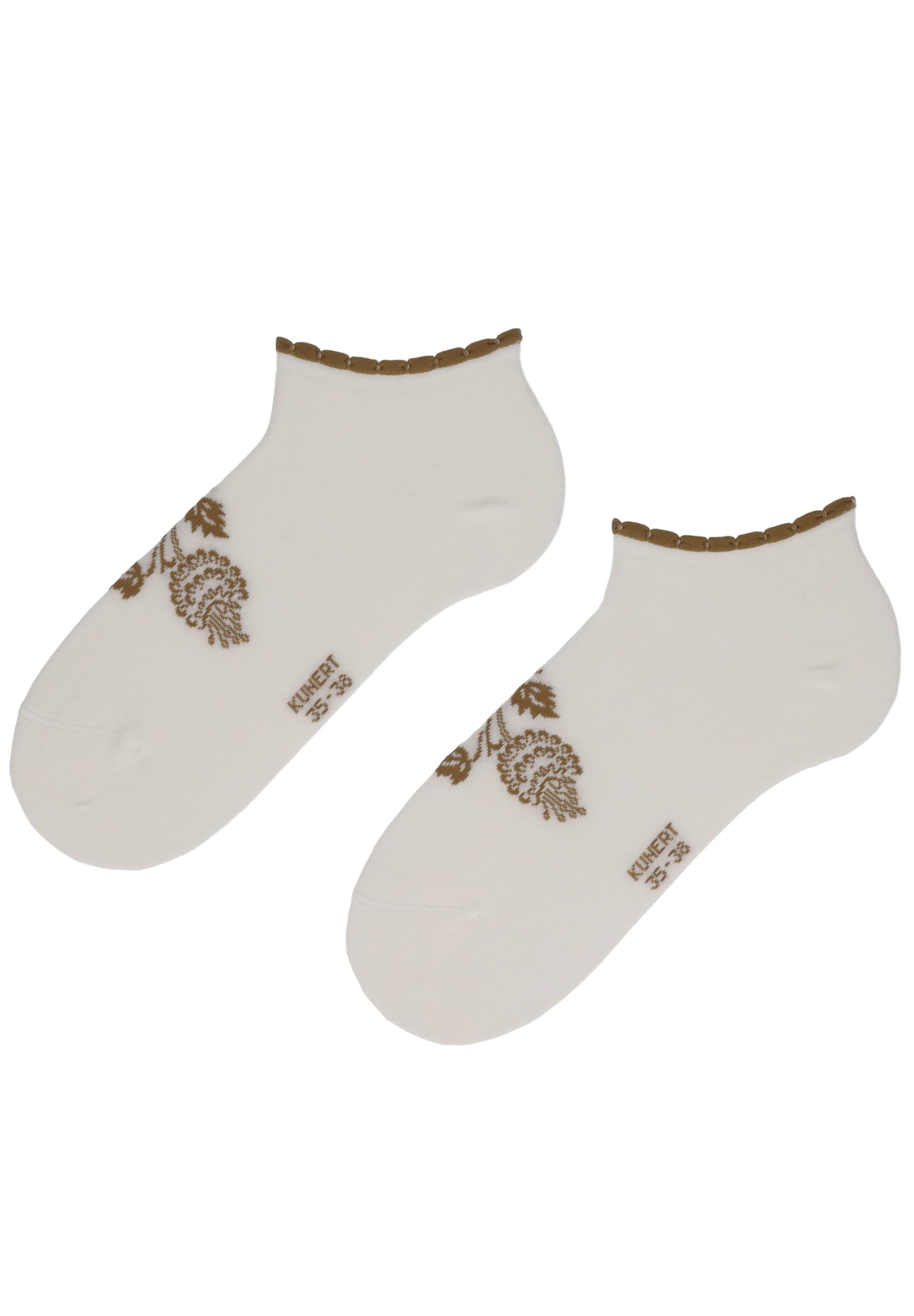 kunert-raffinesse-romantic-ornament-sneaker-socken-wei image 1