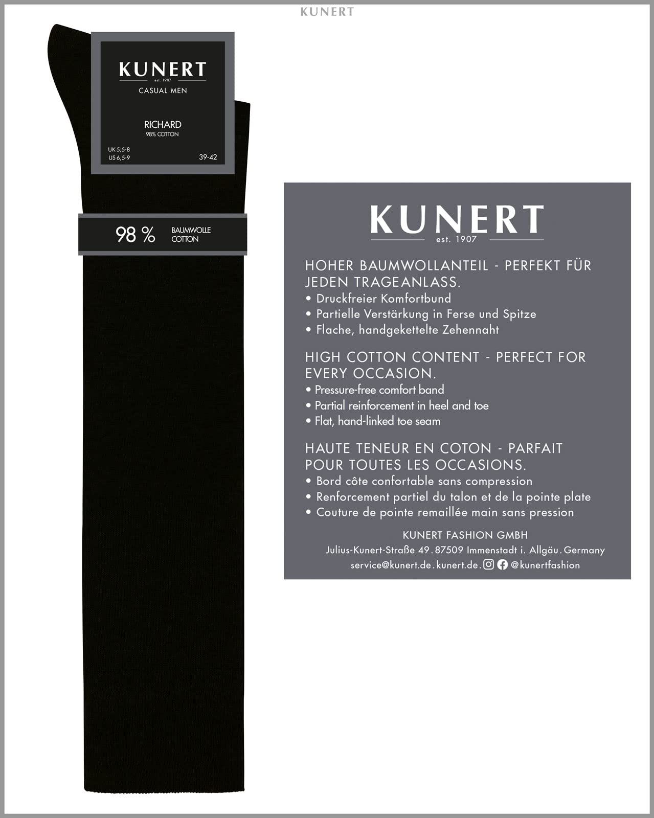 kunert-richard-herren-kniestr-mpfe-43-46-baumwolle image 4