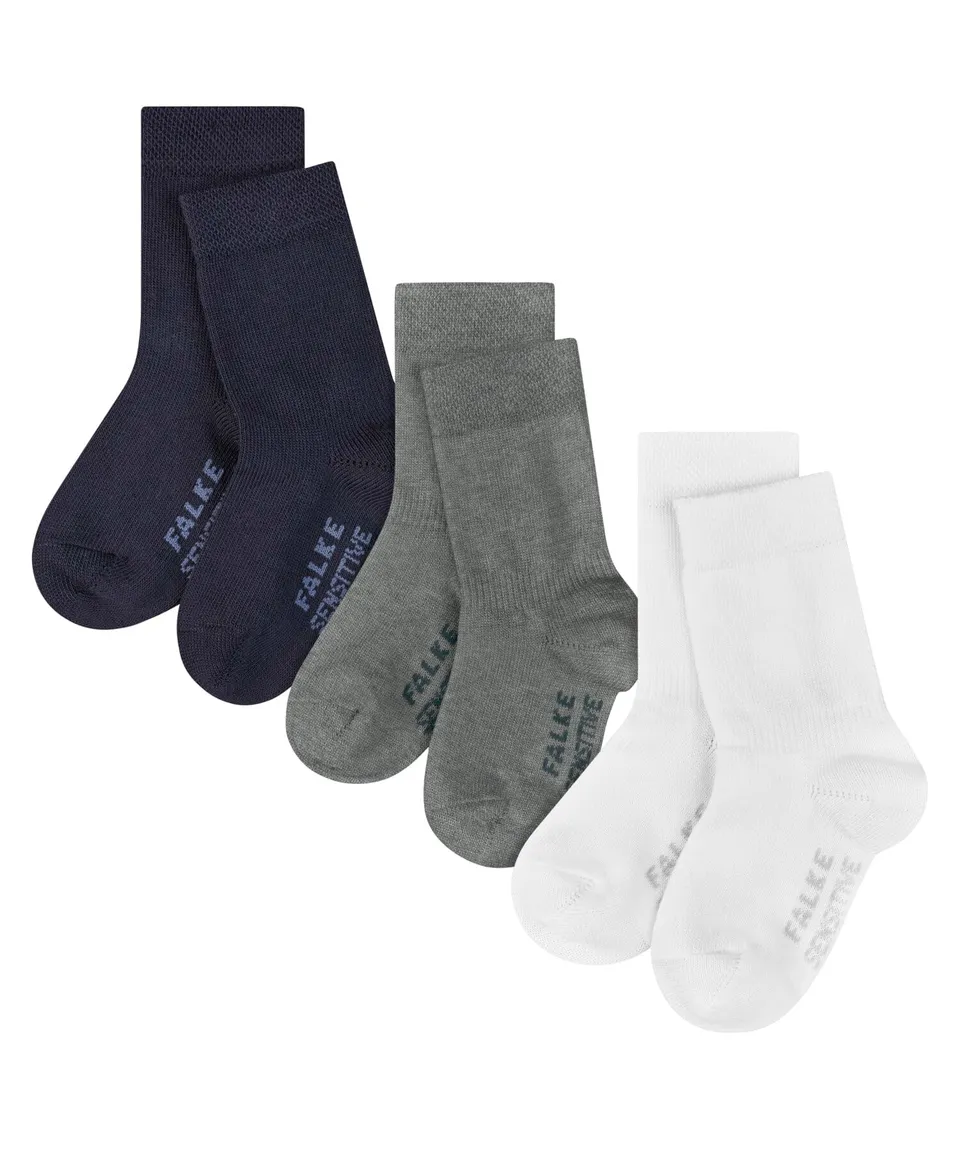 falke-erstling-sensitive-babysocken-62-68-3-paar-bio-baumwolle image 1