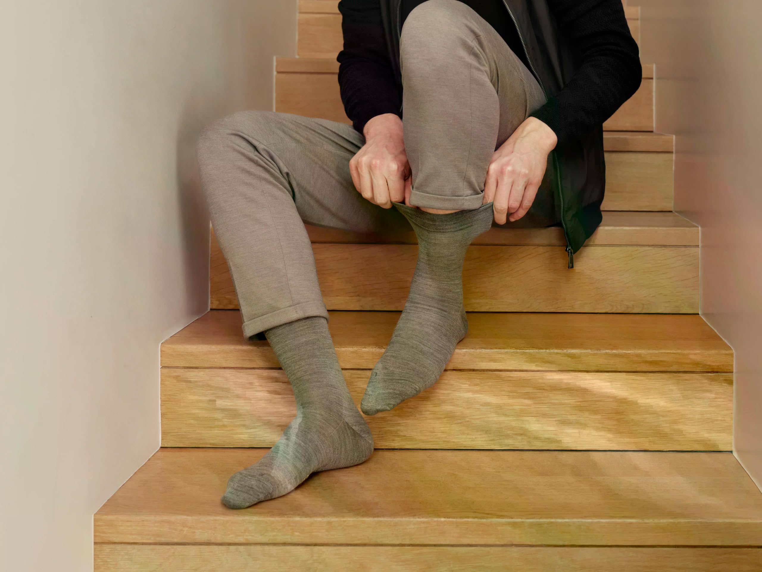 falke-sensitive-berlin-socken-grau-dark-grey-39-42-wolle image 3
