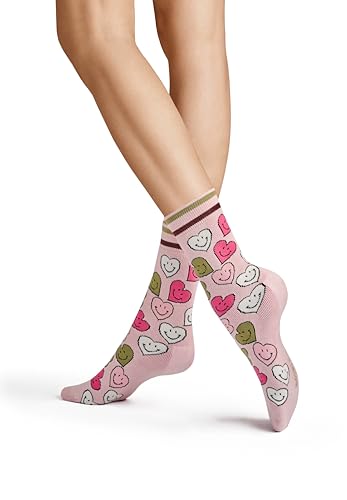 hudson-only-dear-fashion-socke-deep-red-35-38-herz-smiley image 4
