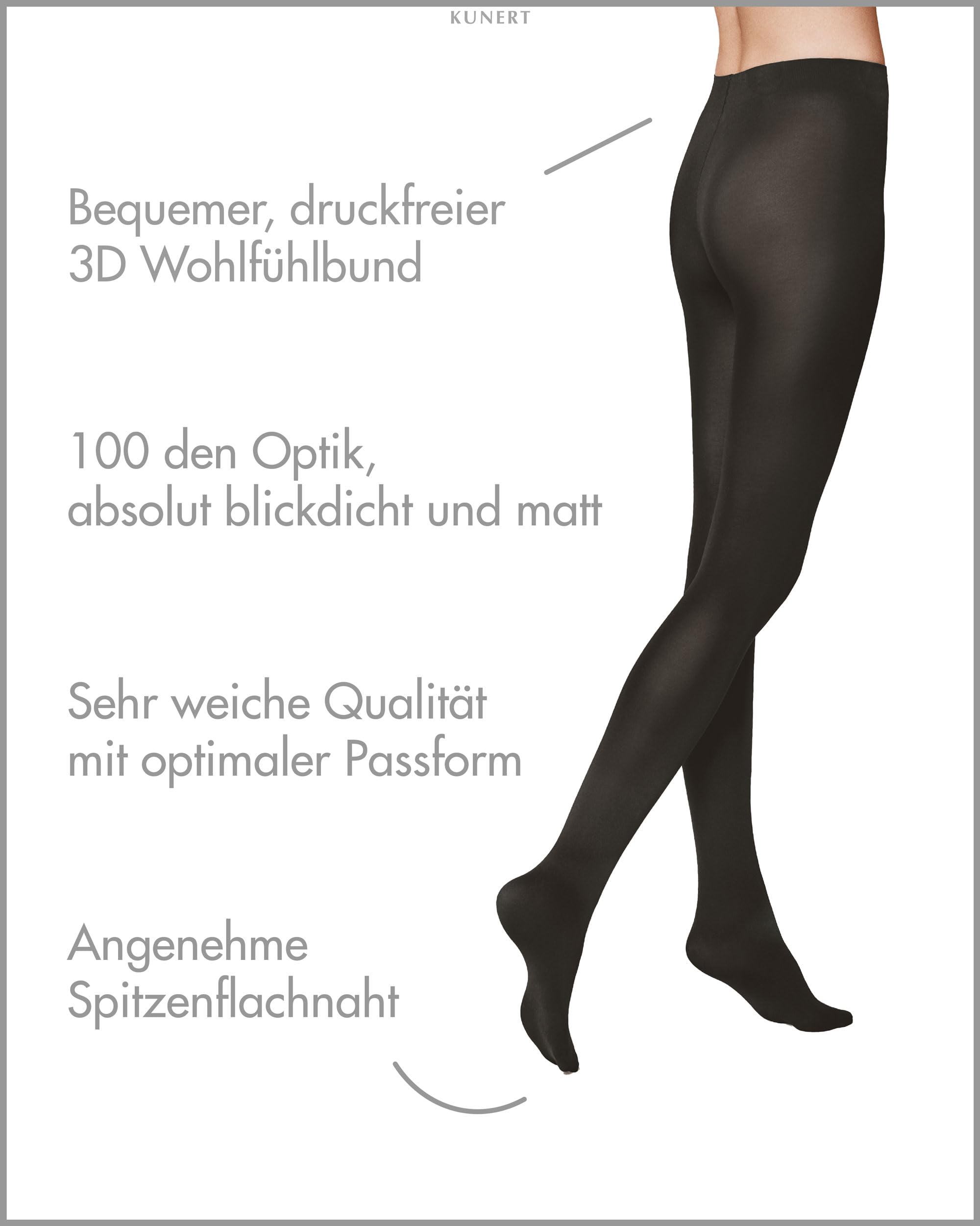 kunert-mystique-100-strumpfhose-anthrazit-36-38-blickdicht image 2
