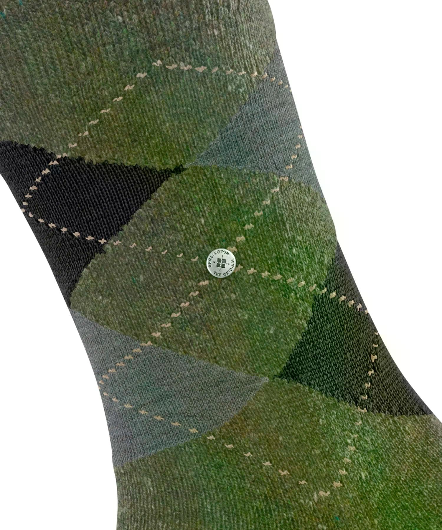 burlington-dundee-socken-herren-gr-n-jasper-wolle-tweed image 3