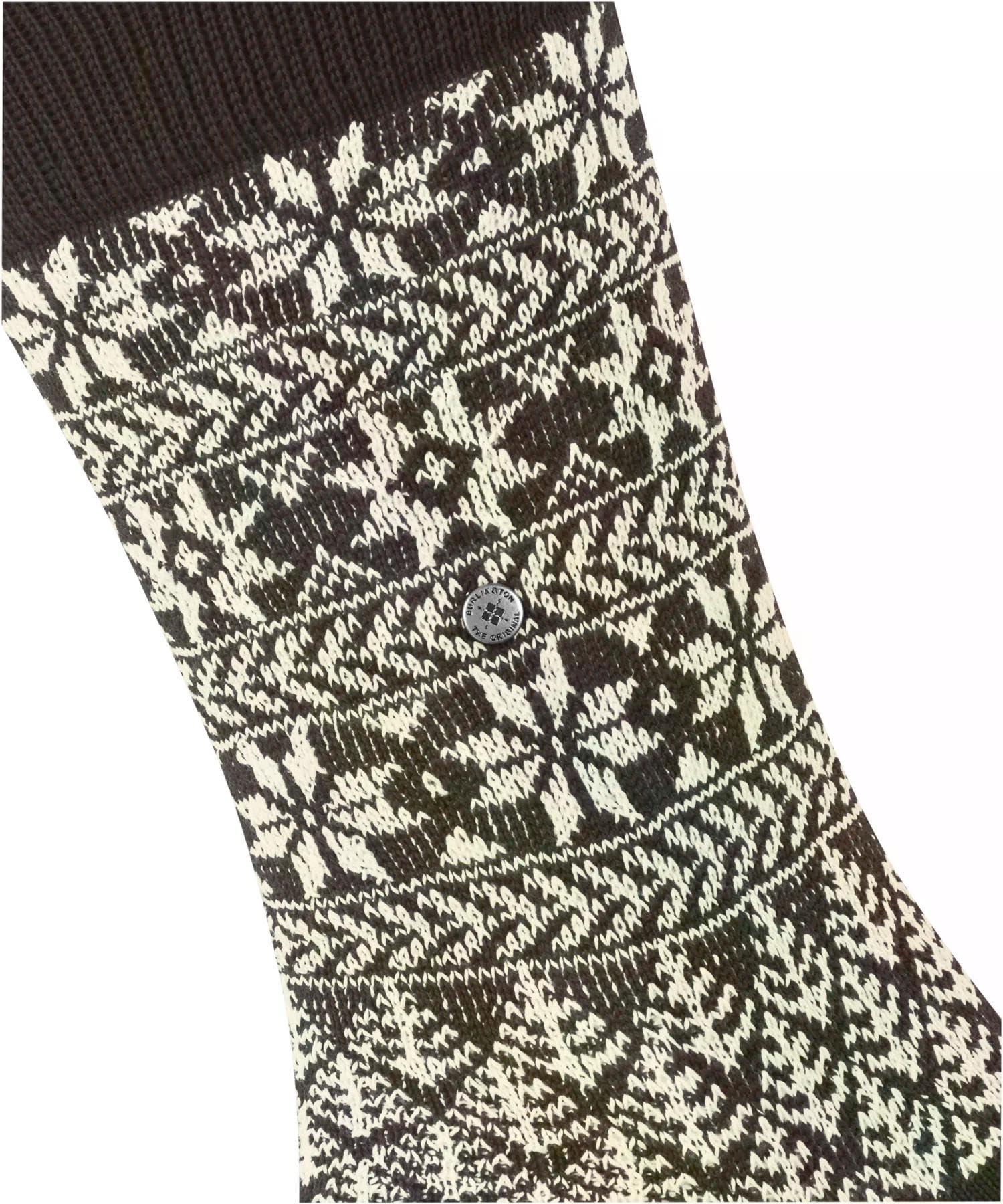 burlington-x-mas-rib-socken-wolle-braun-dark-brown-weihnachten image 3