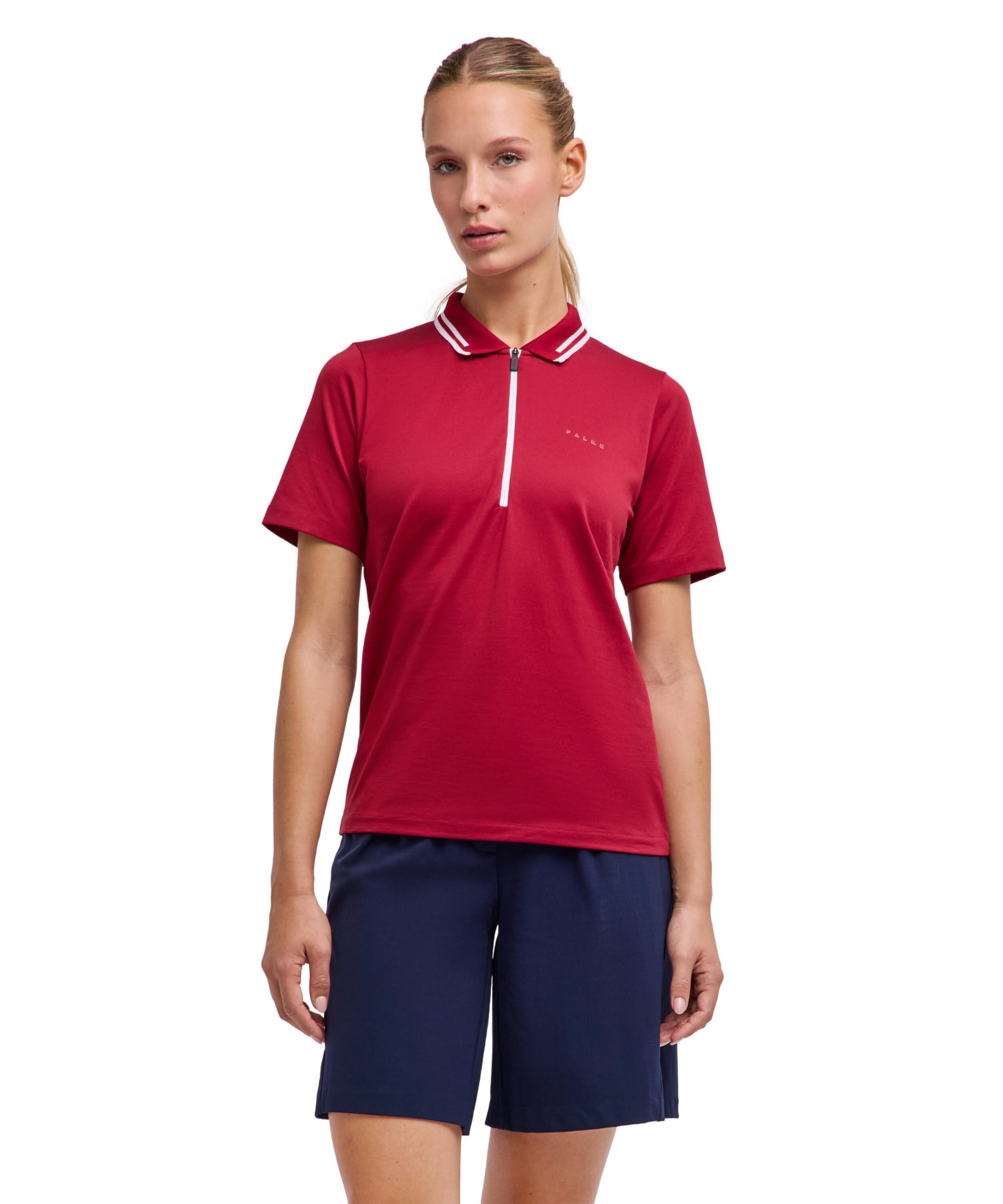 falke-golf-polo-shirt-damen-blau-pique-regular-fit image 6
