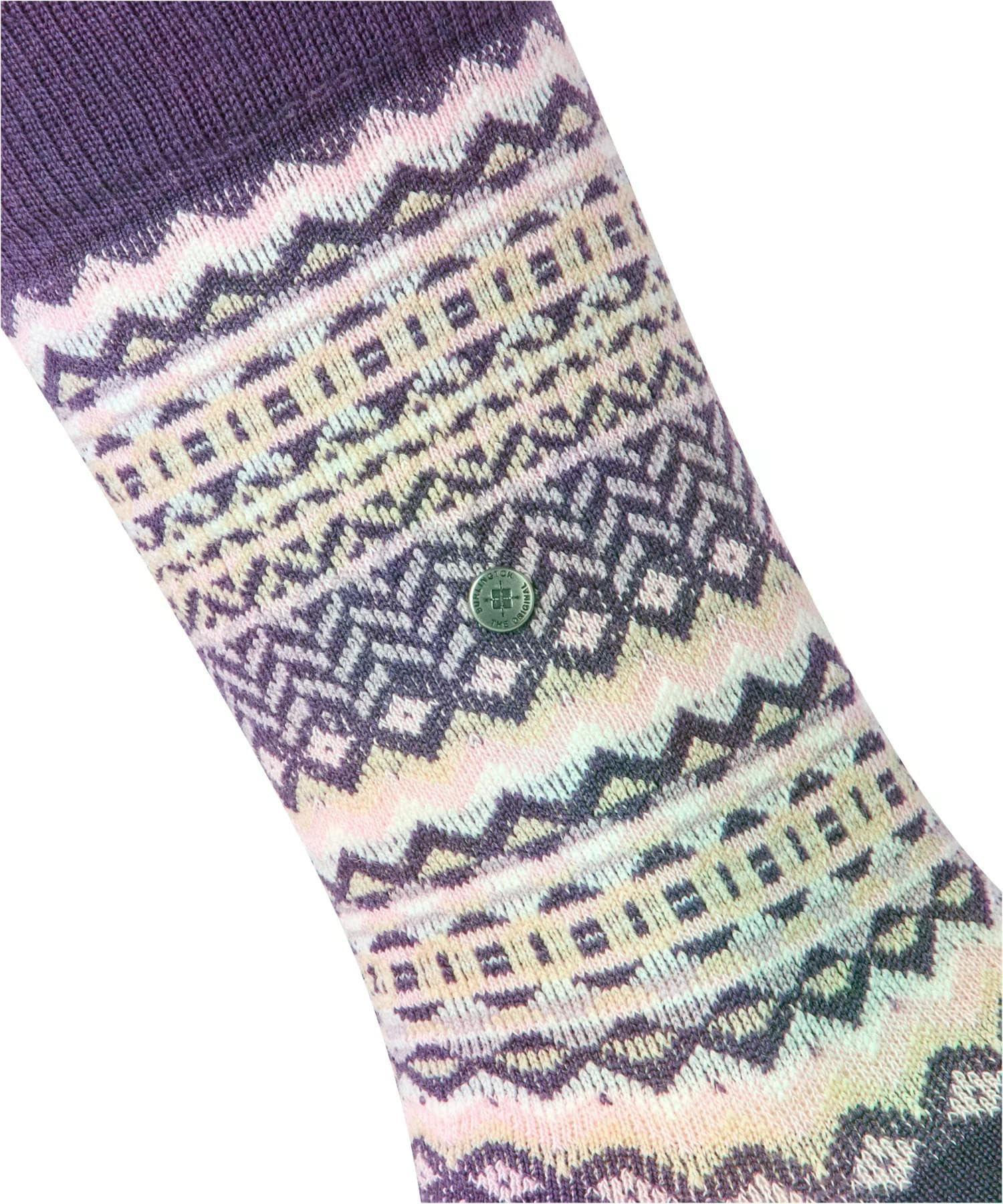 burlington-fair-isle-socken-damen-wolle-rot-wineberry image 3
