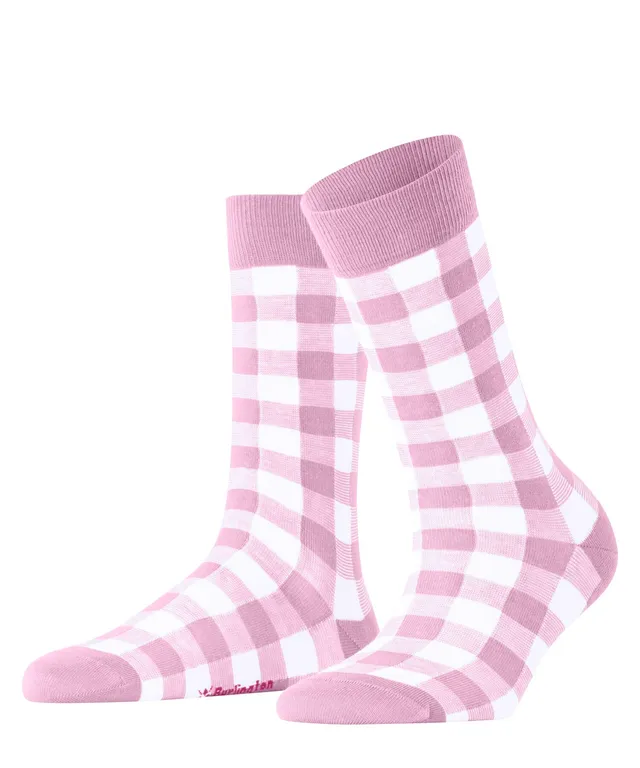 burlington-vichy-damen-socken-baumwolle-sporty-rose-karomuster image 1