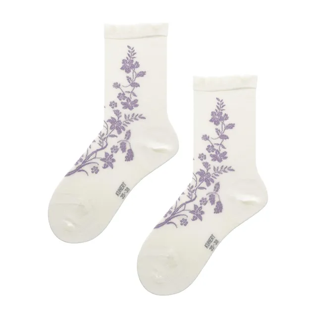 kunert-raffinesse-magical-flower-socken-offwhite-35-38-blumenmuster image 1