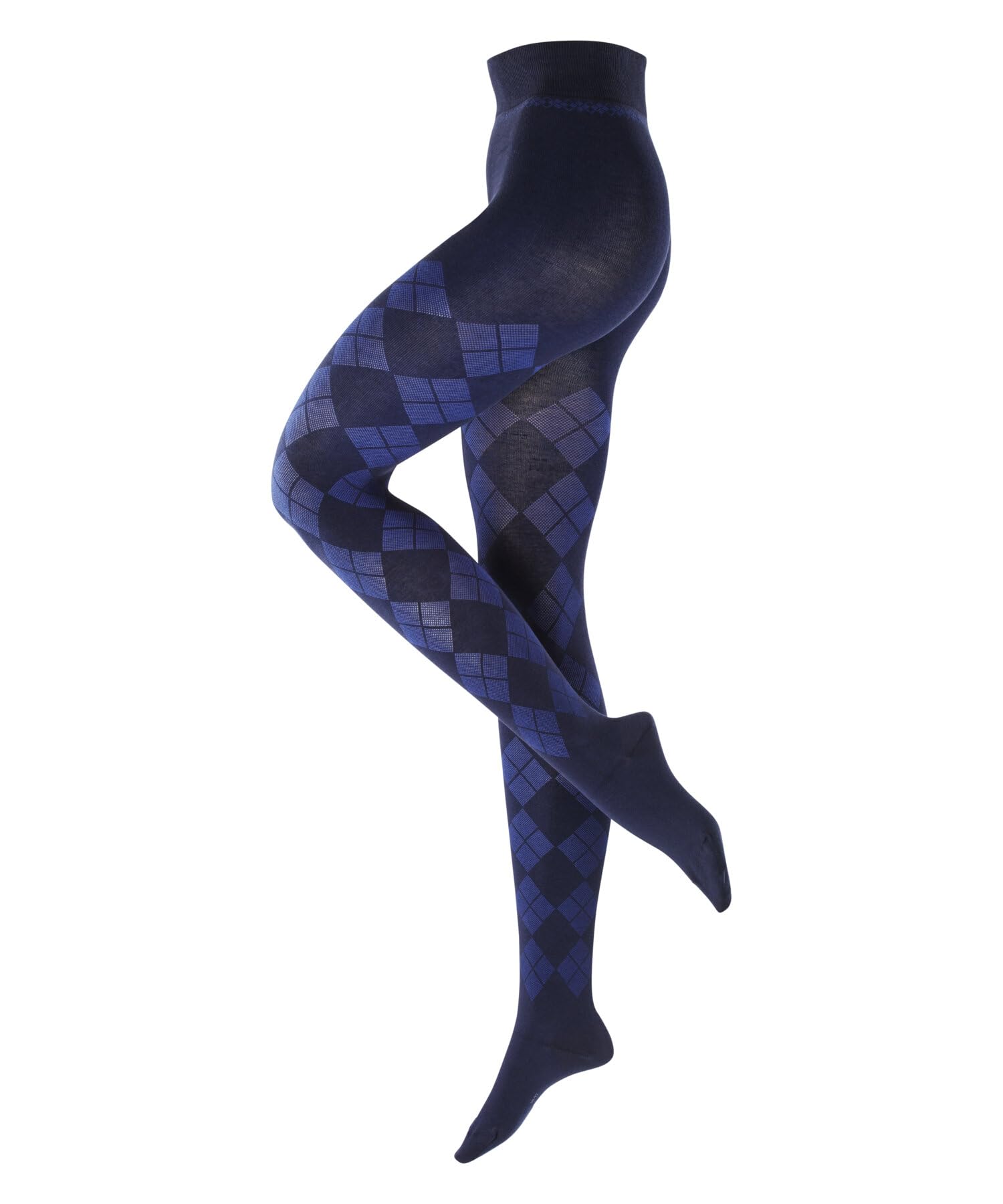 burlington-elegant-essence-strumpfhose-baumwolle-schwarz-argyle image 5