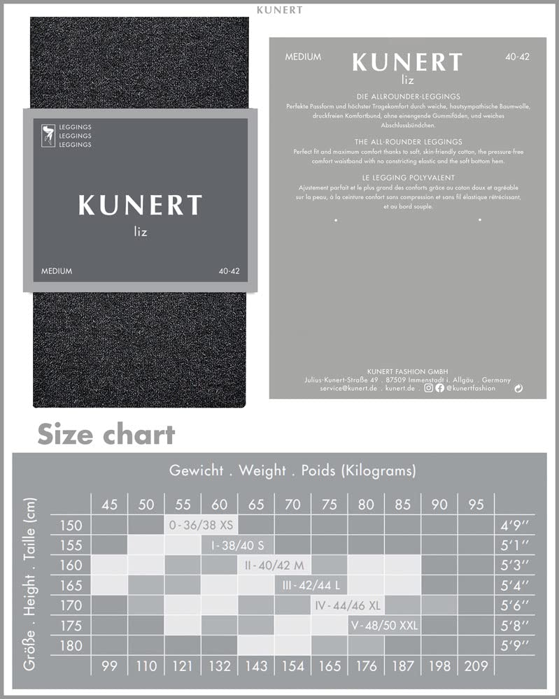 kunert-liz-leggings-damen-44-46-baumwolle-blickdicht image 5