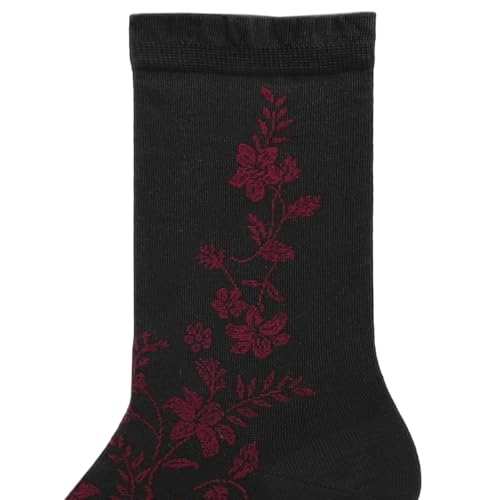 kunert-raffinesse-magical-flower-socken-black-35-38-blumenmuster image 4