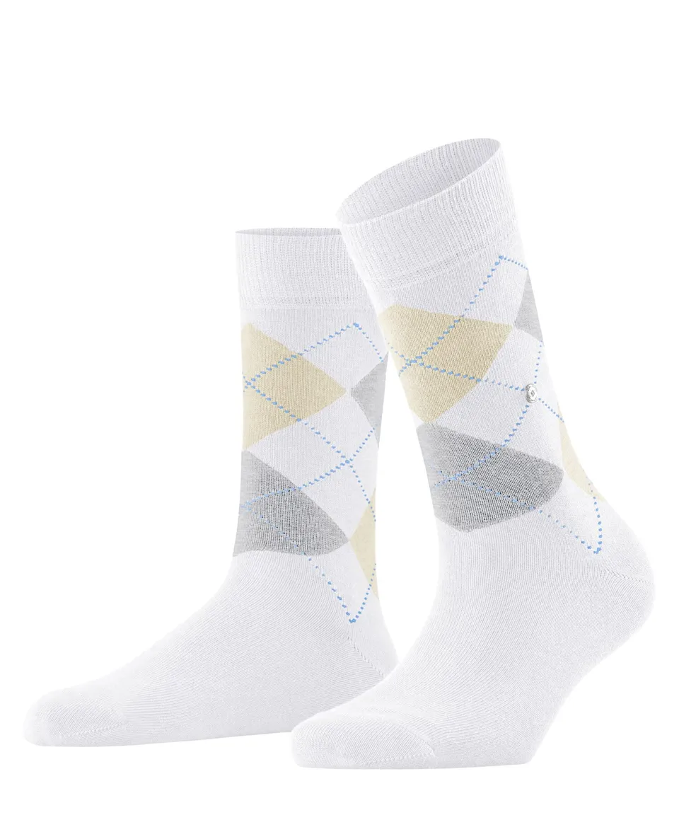 burlington-queen-damen-socken-lilac-36-41-baumwolle-argyle image 1