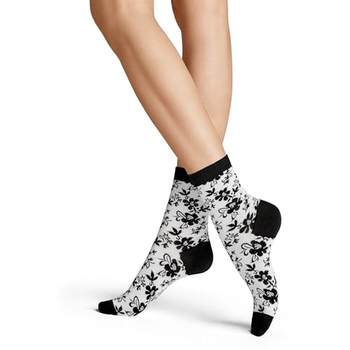 hudson-only-flower-damensocken-schwarz-35-38-blumenmuster image 3