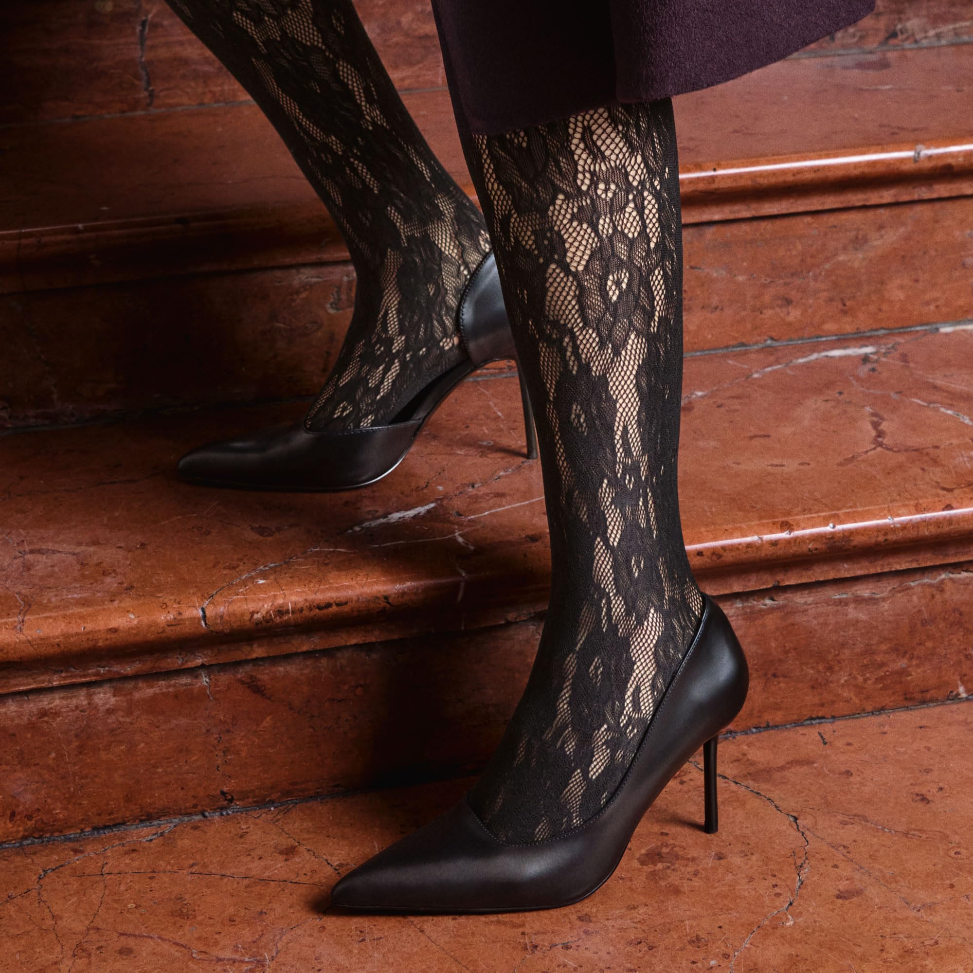 kunert-magical-net-strumpfhose-schwarz-38-40-blumen-30-den image 7
