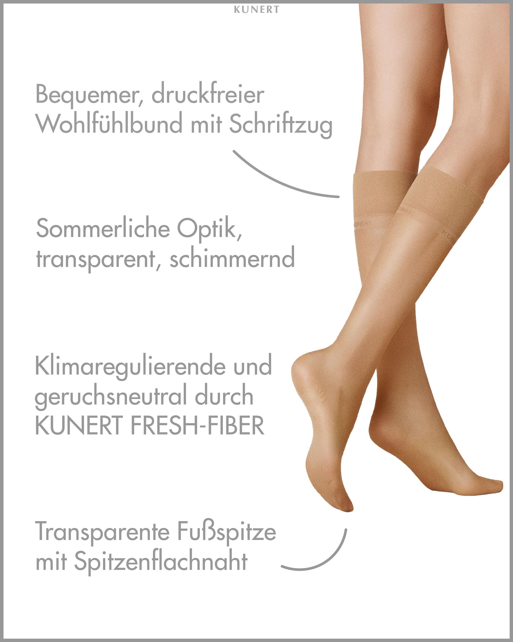 kunert-fresh-up-10-kniestrumpf-schwarz-12-den image 2