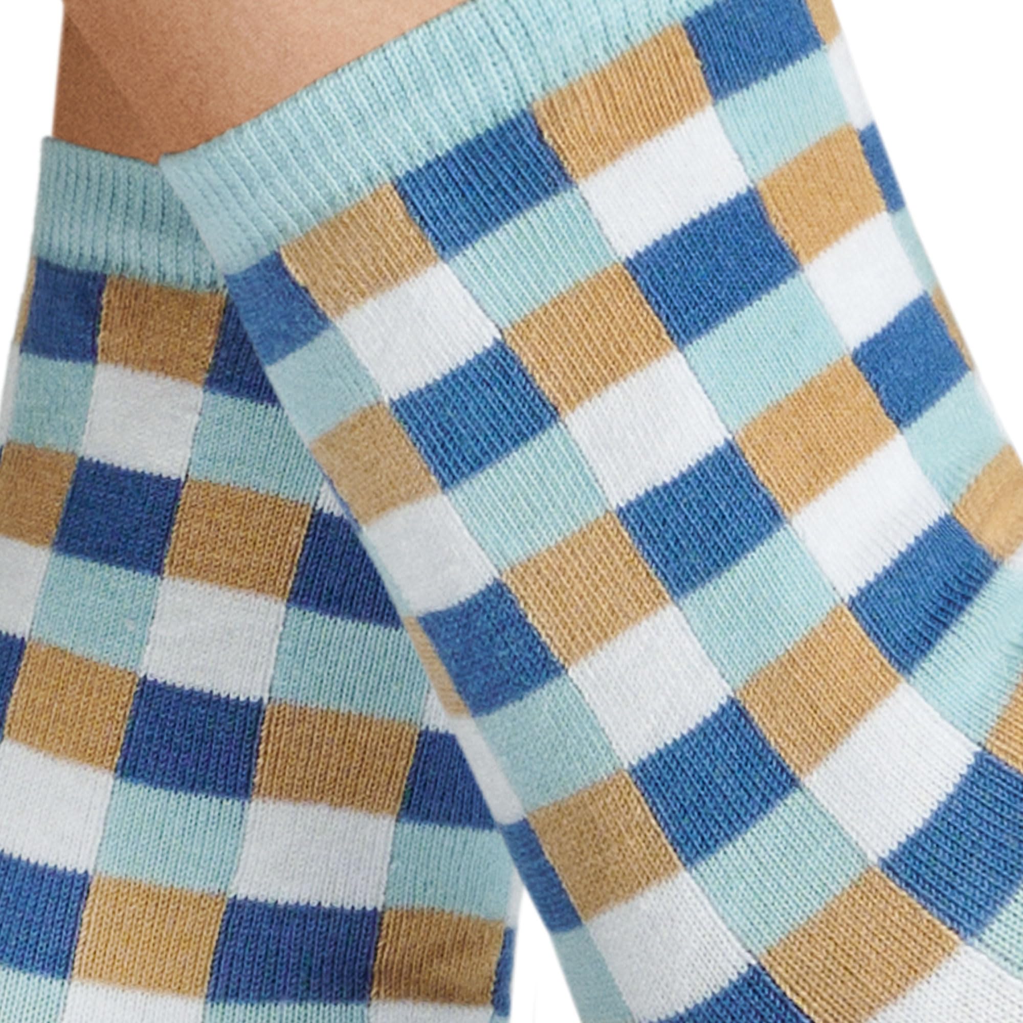 hudson-only-box-socken-aqua-blue-35-38-karomuster-baumwolle image 2