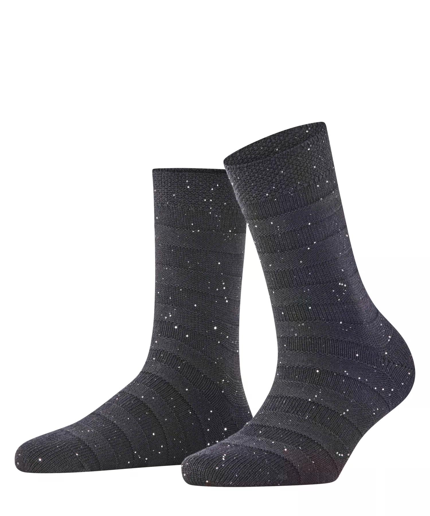 falke-family-sparkle-stripes-socken-braun-wolle-glitzer image 8