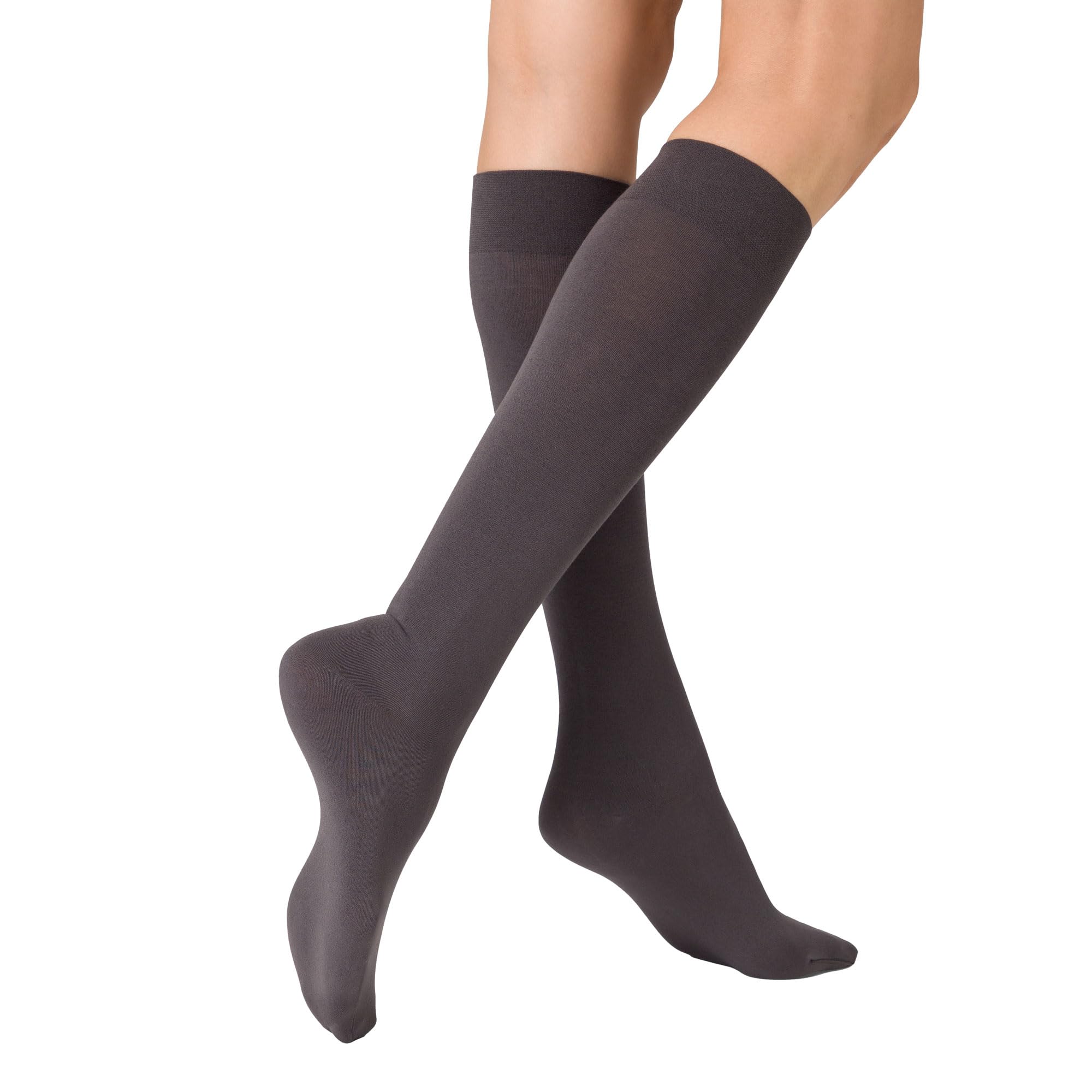 kunert-sensual-cotton-kniestr-mpfe-130-den-antracite-35-38 image 1