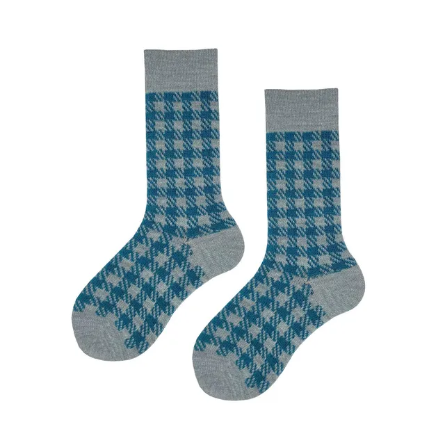 hudson-only-glencheck-damen-socken-maya-35-38-wollmix image 1