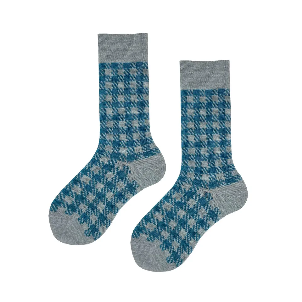 hudson-only-glencheck-damen-socken-maya-35-38-wollmix image 1