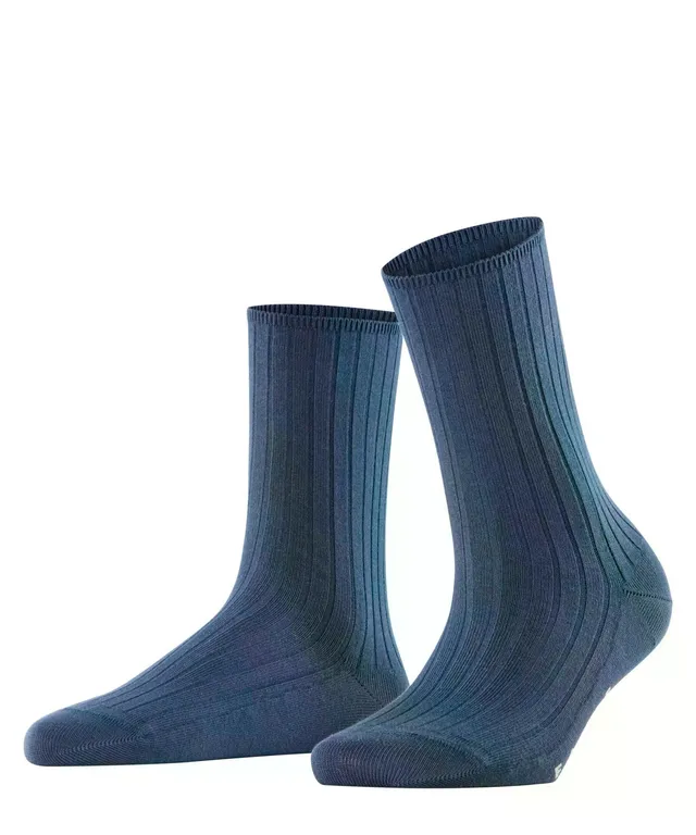 falke-cotton-touch-cotton-rib-socken-blau-39-42-baumwolle image 1