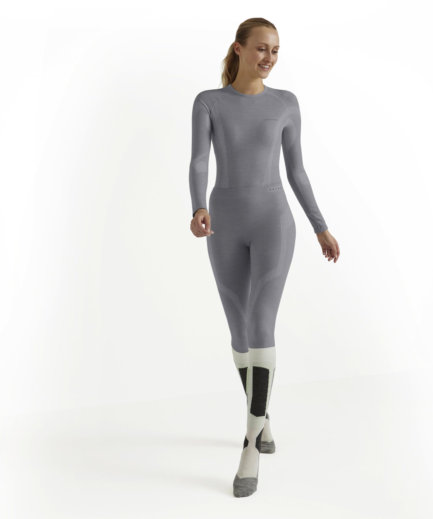 falke-wool-tech-long-funktionsunterhose-grey-heather image 3