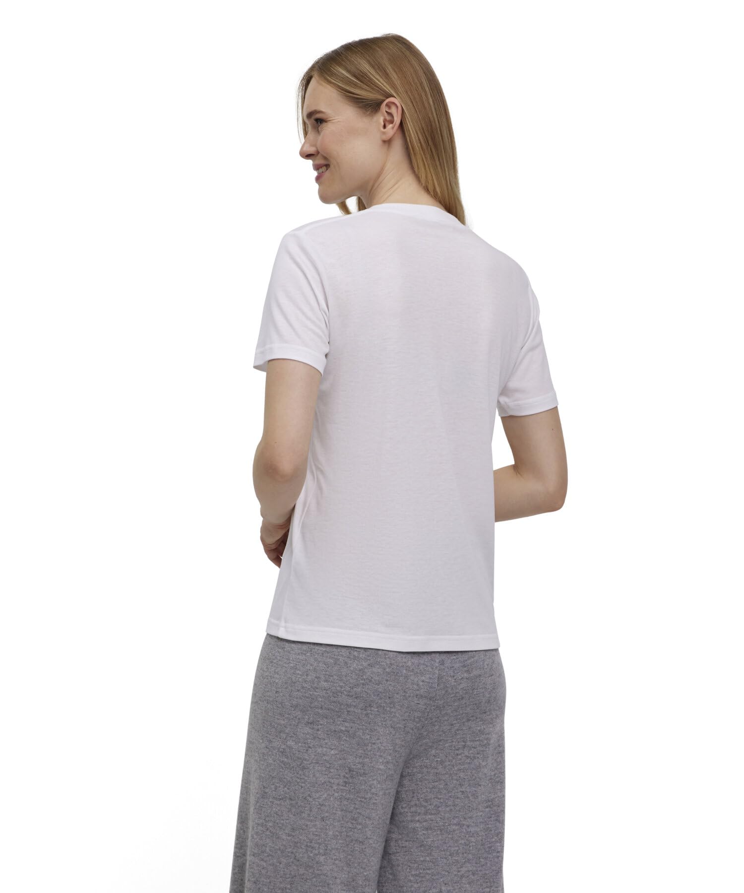 falke-cotton-touch-basic-kurzarmshirt-damen-wei-lyocell image 2