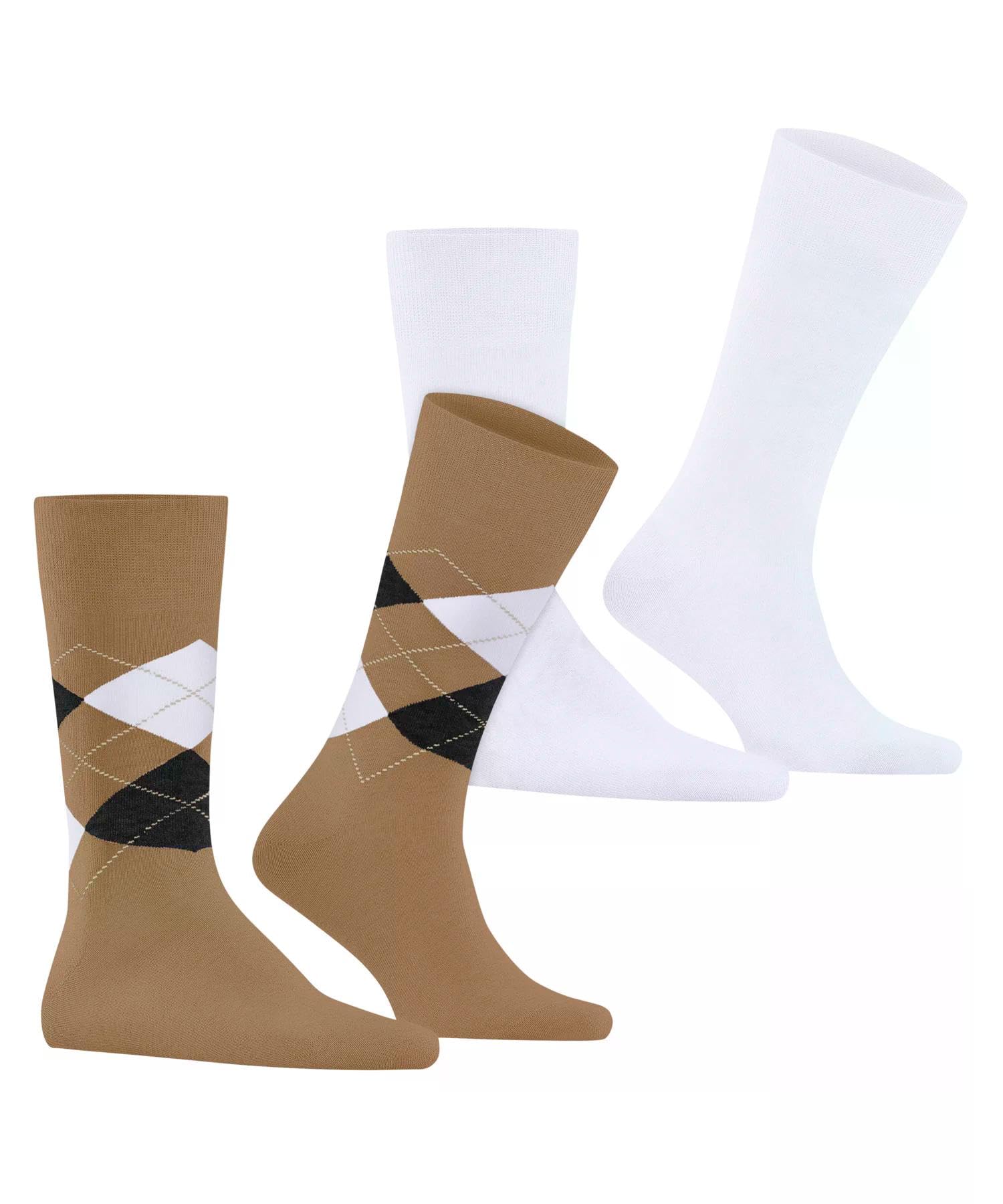 burlington-everyday-argyle-mix-2-pack-socken-auburn-baumwolle image 3
