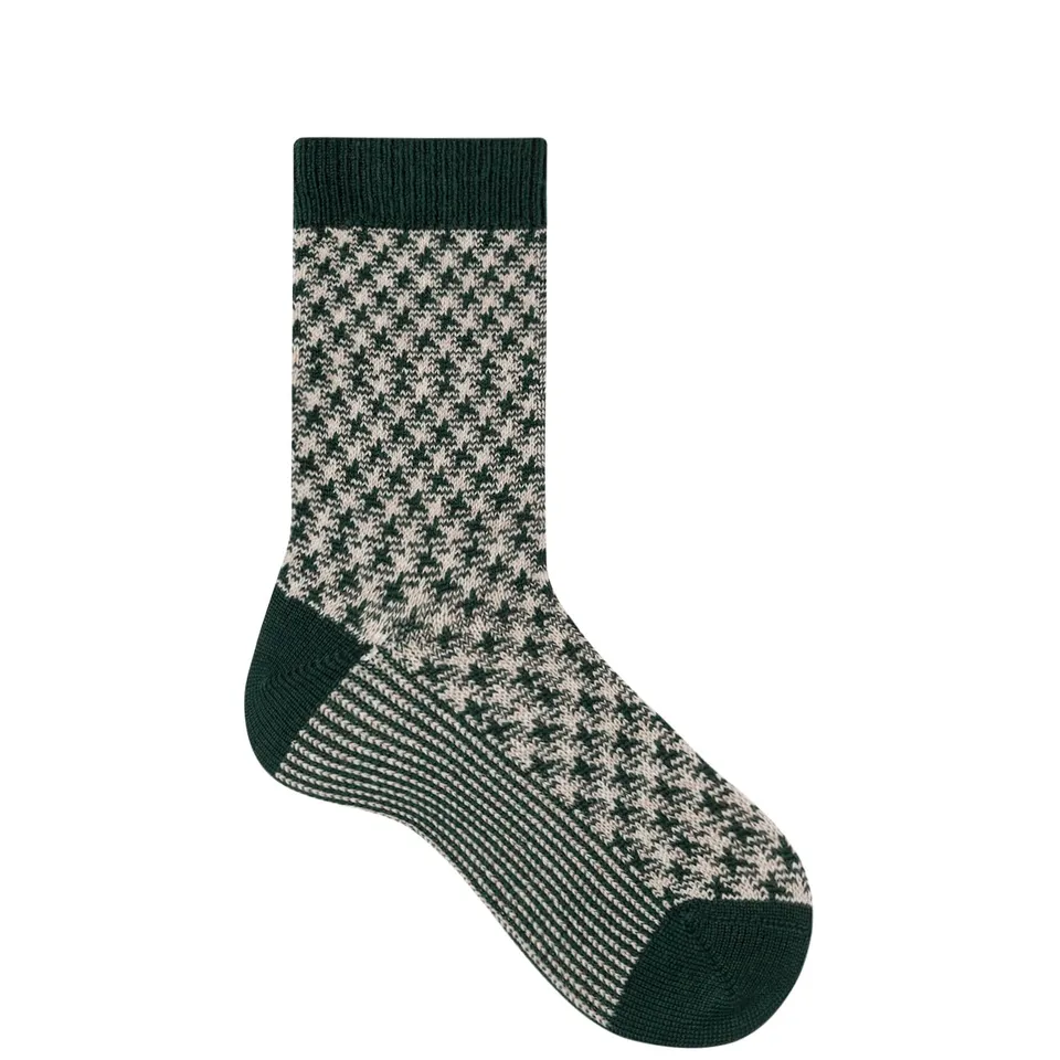 hudson-only-houndstooth-socken-black-39-42-wollmix image 1