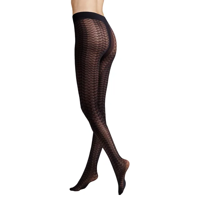 hudson-micro-earthy-reptile-strumpfhose-40-den-gemustert image 1
