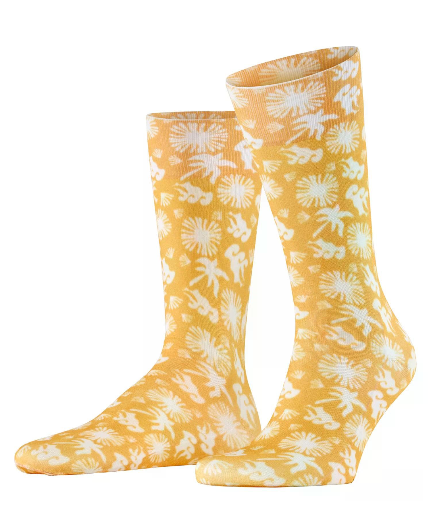 burlington-soho-vibes-lagoon-socken-gelb-baumwolle image 1