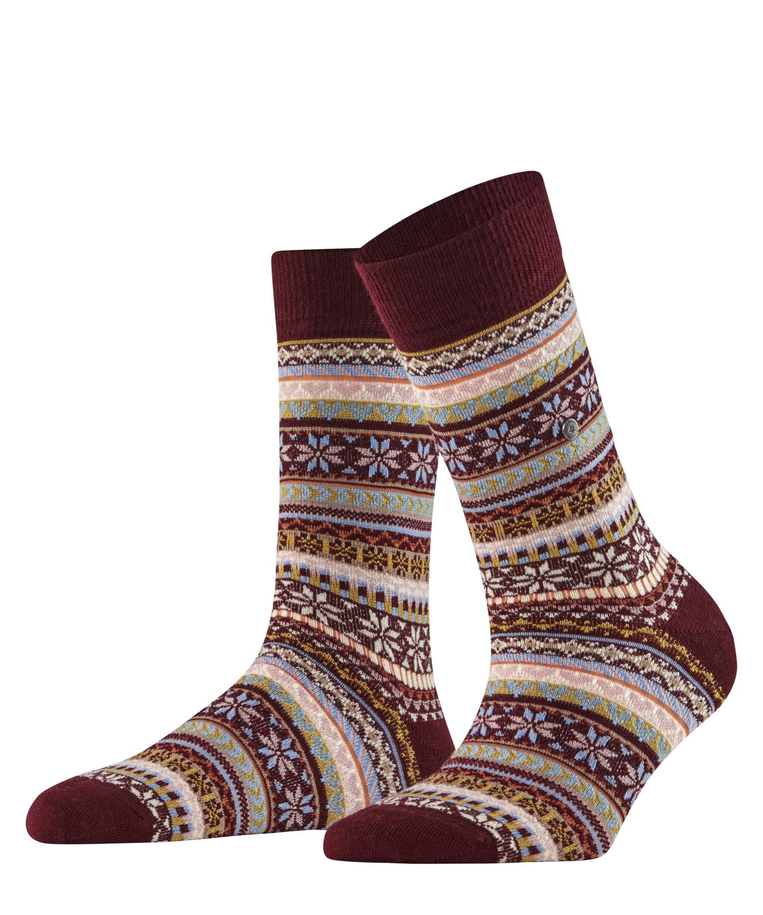 burlington-fair-isle-delight-damen-socken-schwarz-wollstr-mpfe image 6