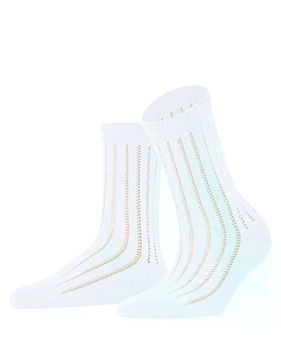 falke-eyelet-socken-39-42-baumwolle-ajour-muster image 1