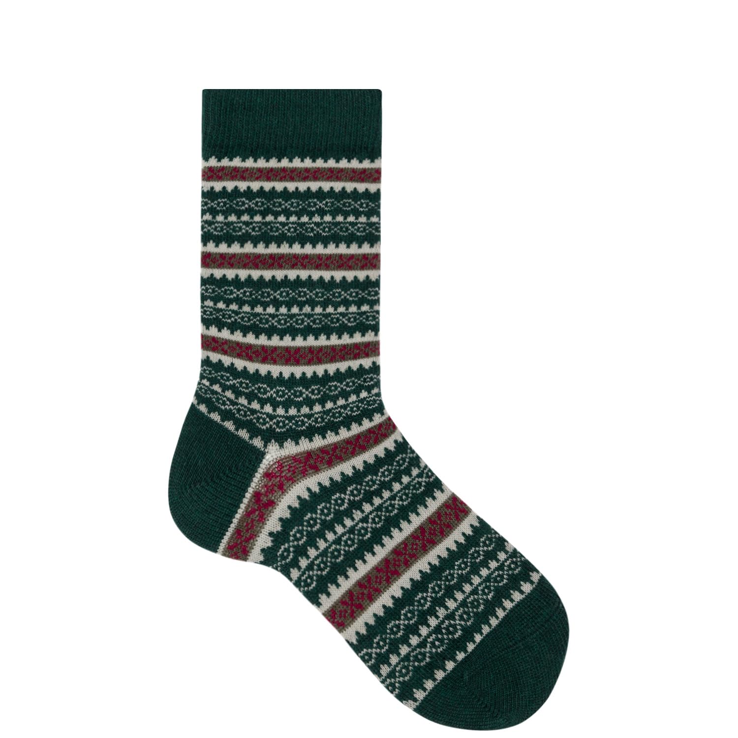 hudson-only-fancy-nordic-socke-deep-red-0540-muster image 3