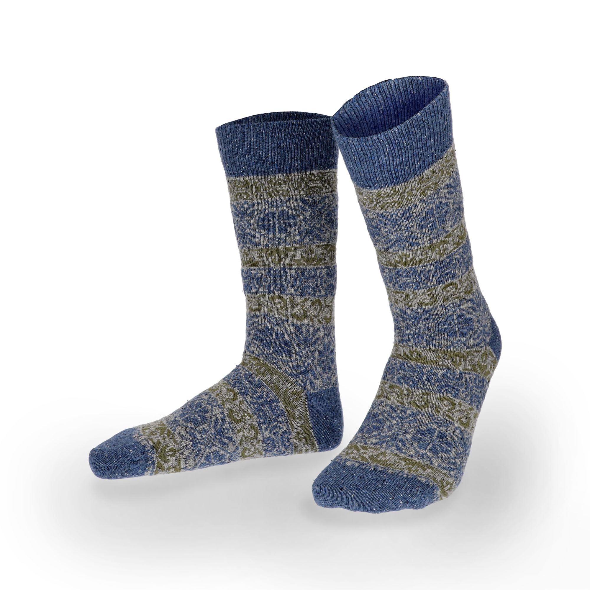 hudson-only-noble-nordic-socke-herren-dirty-green-farbverlauf image 5