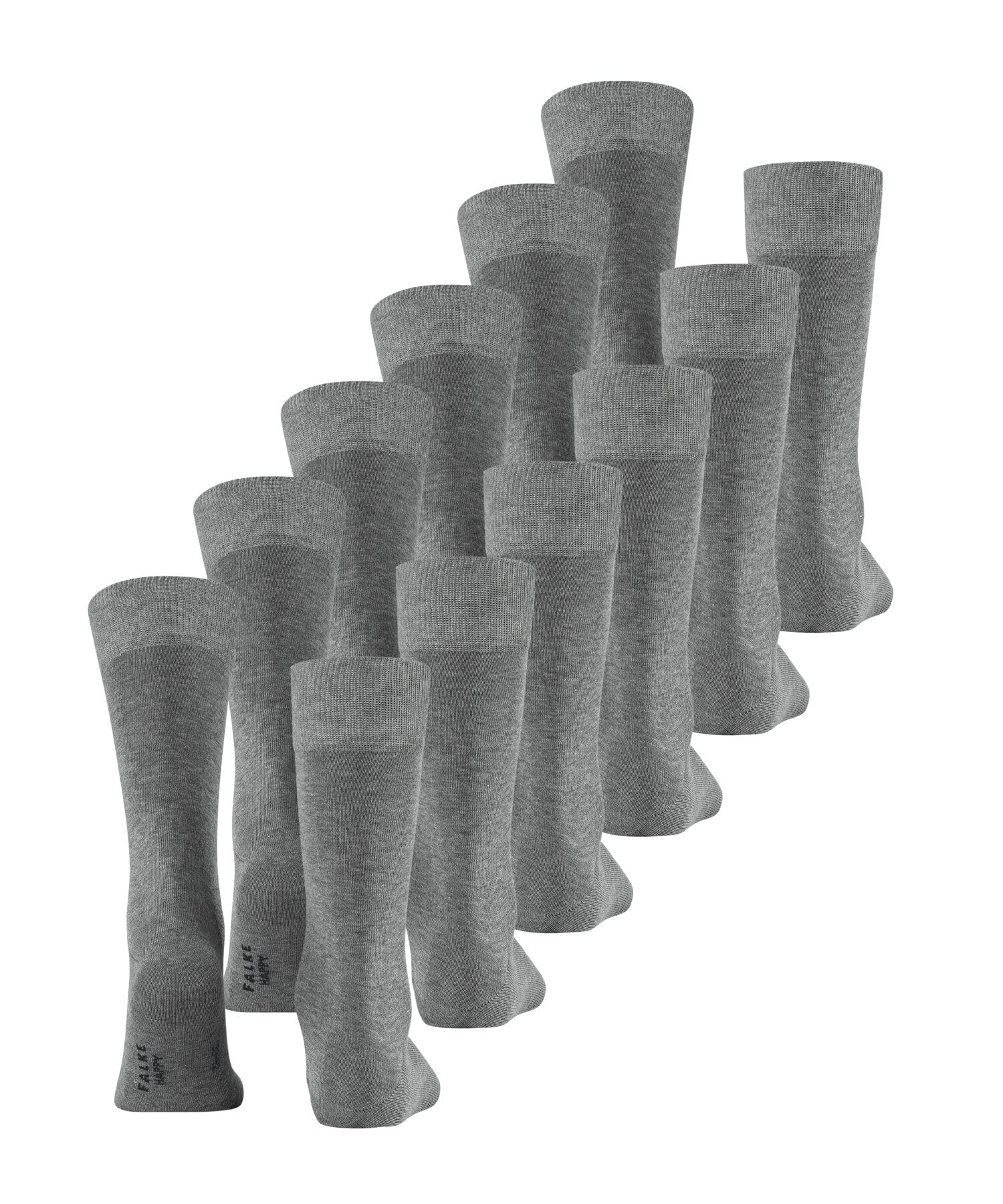 falke-happy-herrensocken-6-paar-baumwolle-multipack-uni image 2