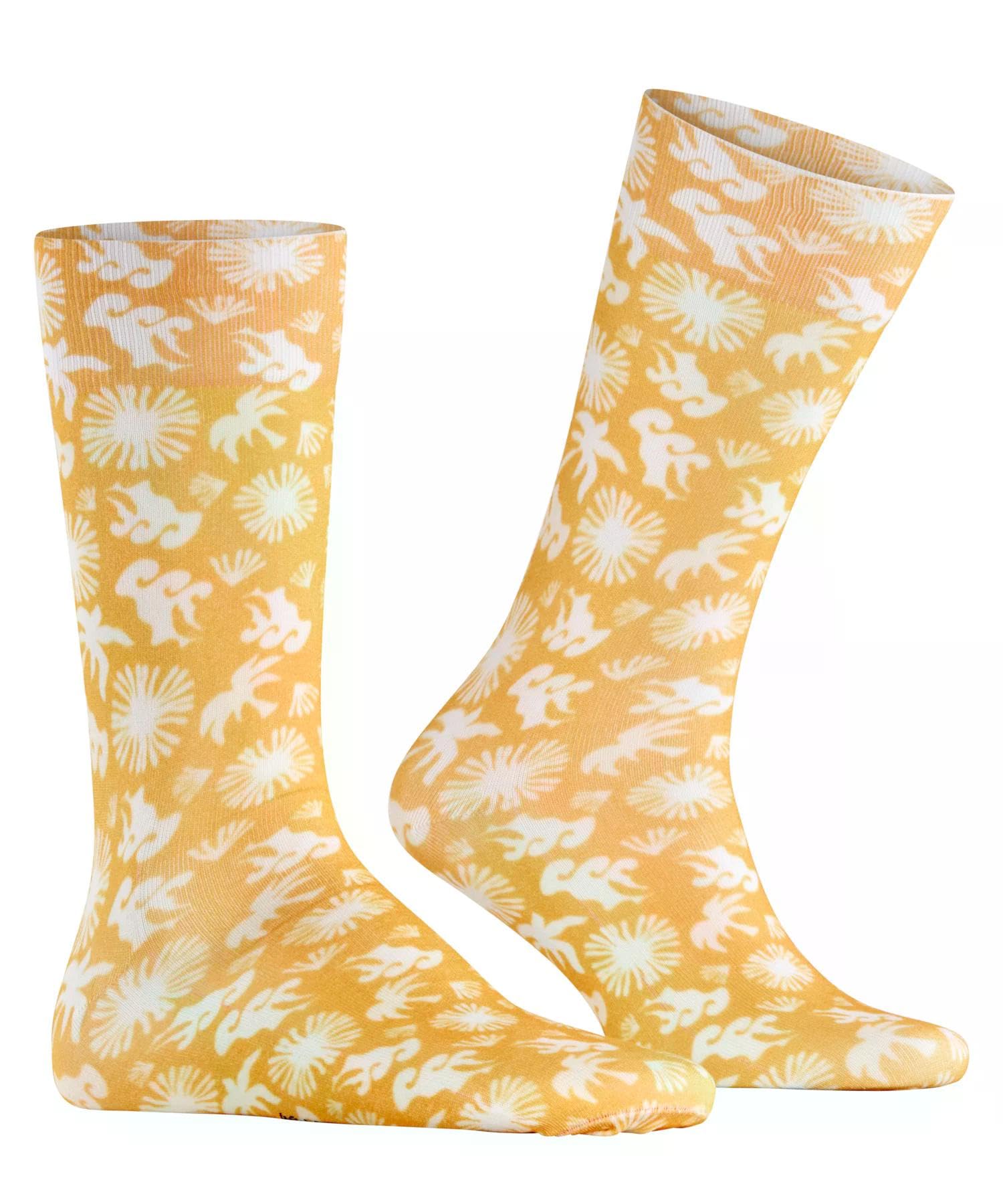 burlington-soho-vibes-lagoon-socken-gelb-baumwolle image 4