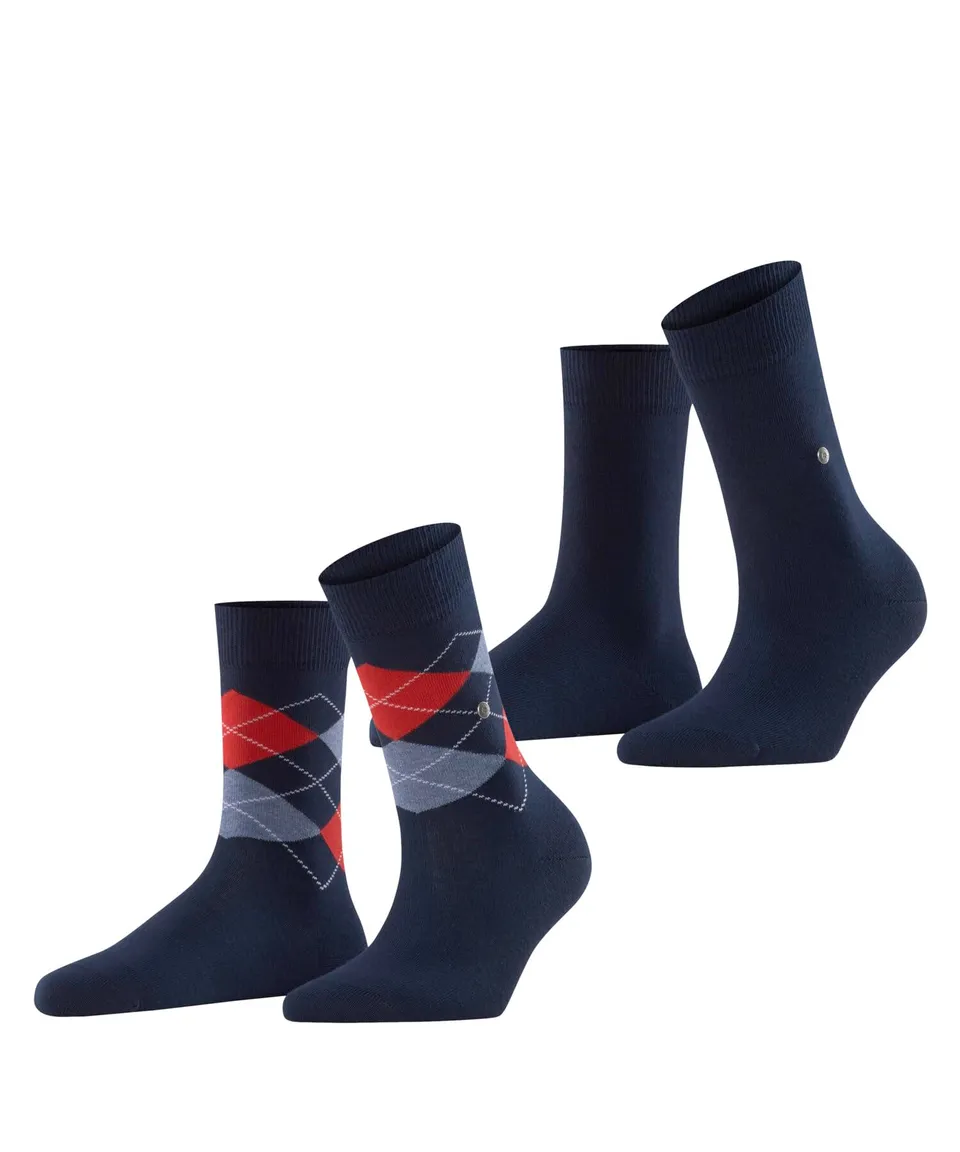 burlington-everyday-mix-2-pack-socken-marine-2-paar image 1