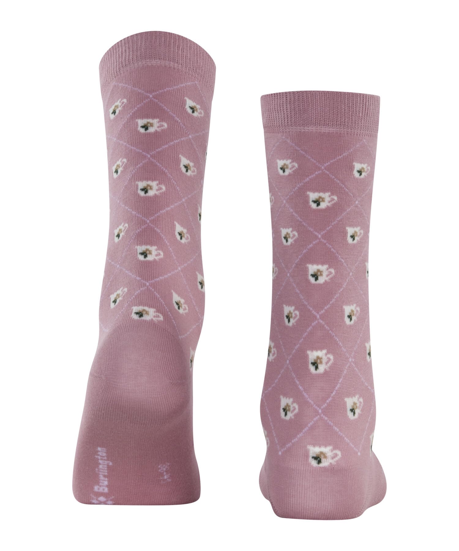 burlington-teatime-damen-socken-baumwolle-rosa-1-paar image 2