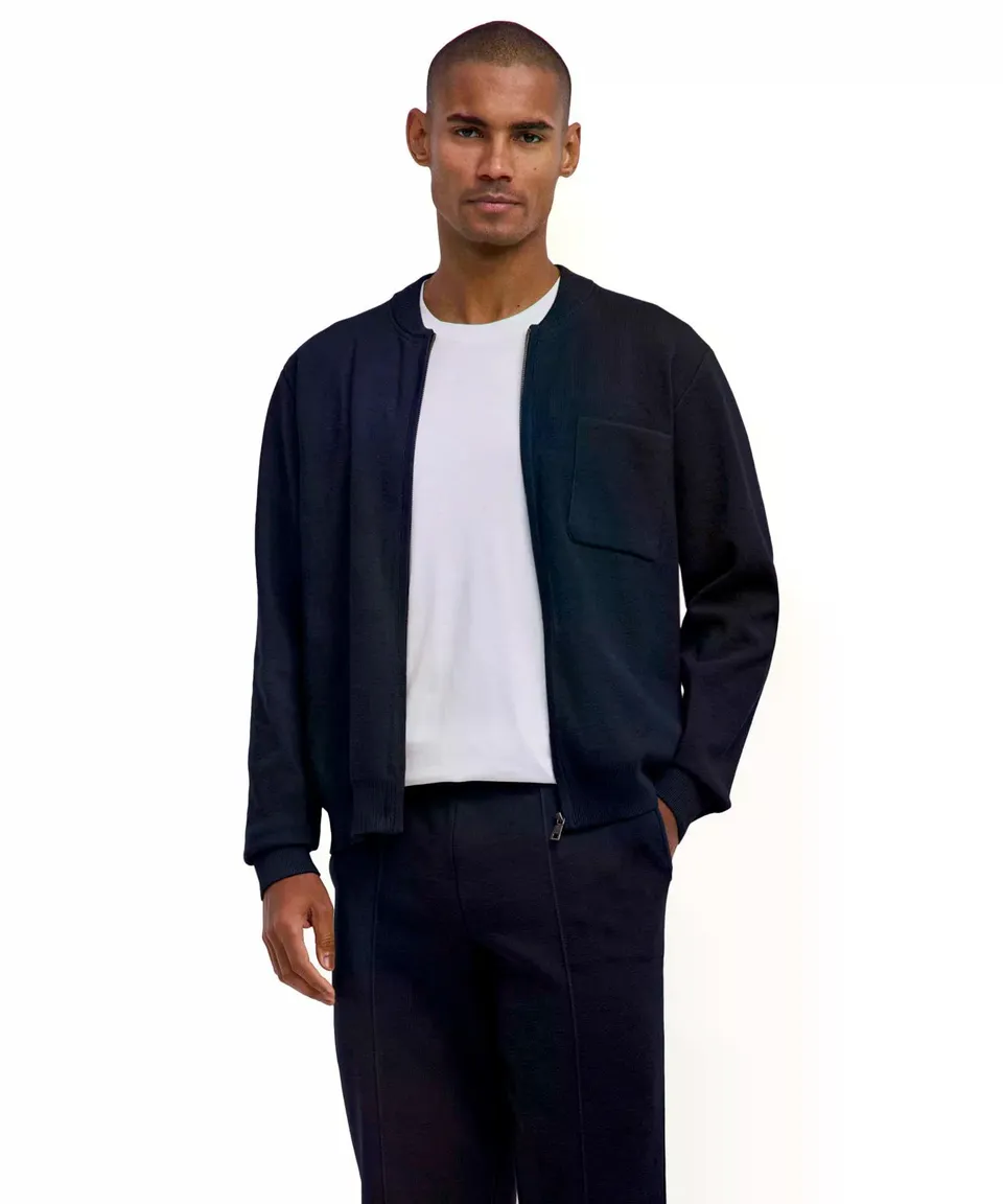 falke-cotton-touch-milano-zip-strickjacke-herren-gr-e-m-bio image 1