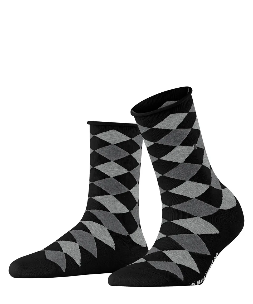 burlington-bonnie-sandy-damen-socken-schwarz-bio-baumwolle image 1
