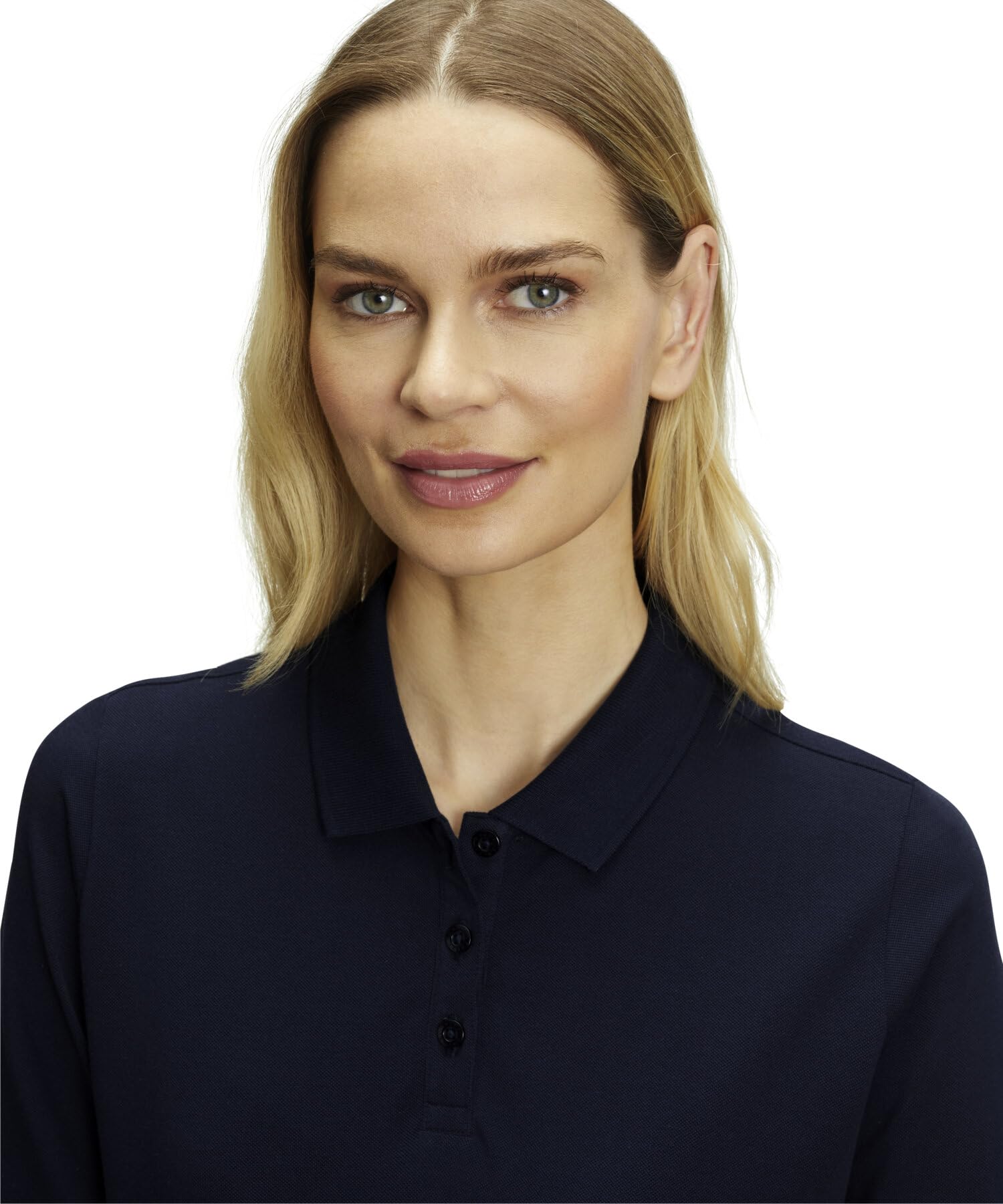 falke-cotton-touch-poloshirt-xs-space-blue-pima-baumwolle image 3