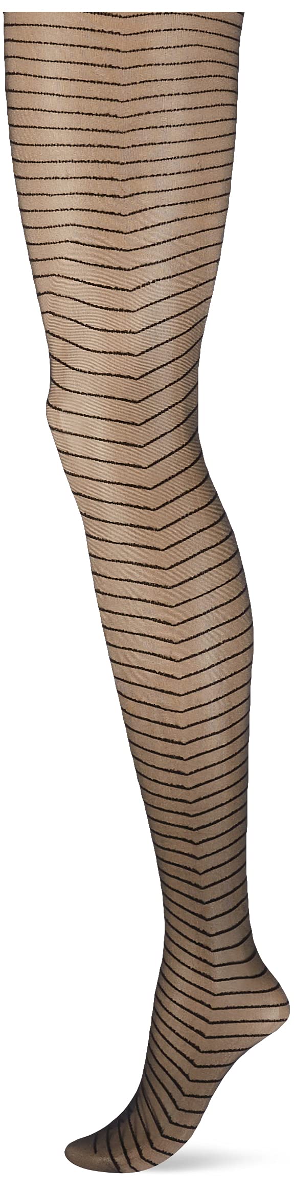 hudson-simply-line-strumpfhose-40-den-schwarz-streifen image 1